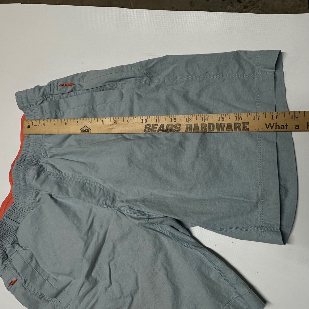 Birddogs Mens L Lined Gym Shorts Blue Gray Orange Built-in Liner 9 Inch Inseam - Picture 8 of 8